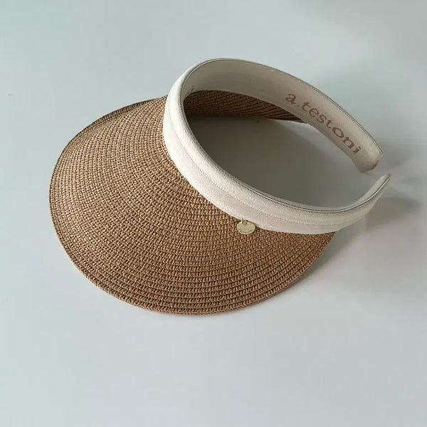 [BUNJANG] A.TESTONI Raffia Sun Visor Hat / A.TESTONI 아테스토니 라피아 썬바이저 모자