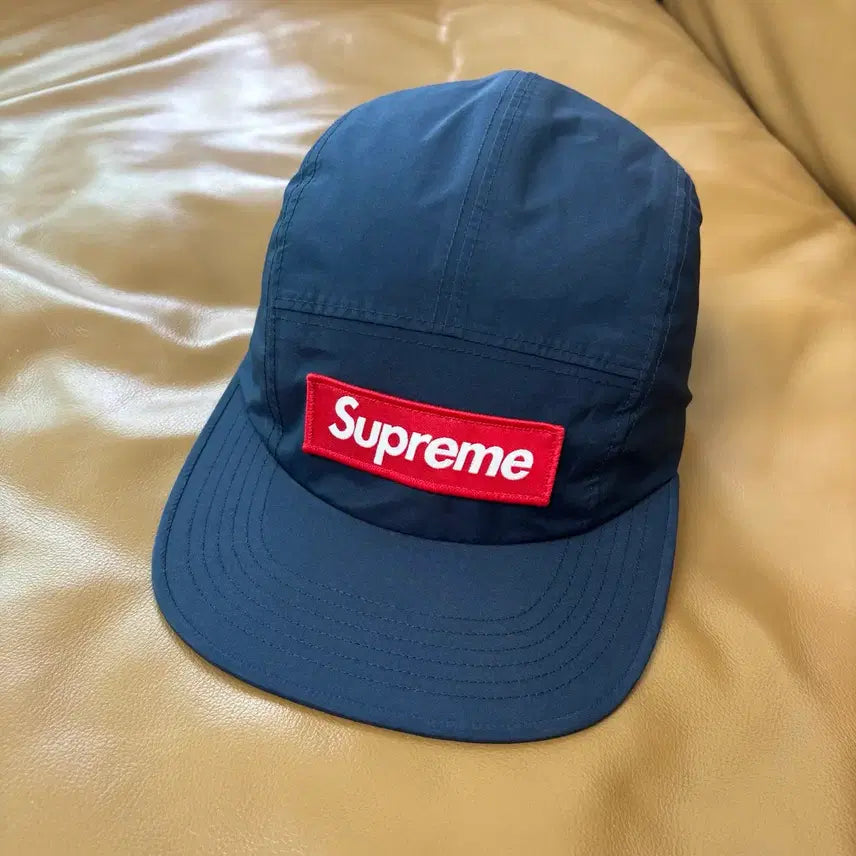 [BUNJANG] Supreme 25SS Gore-Tex Camp Cap Navy / 슈프림 캠프캡 모자 박스로고 고어텍스 네이비 25SS