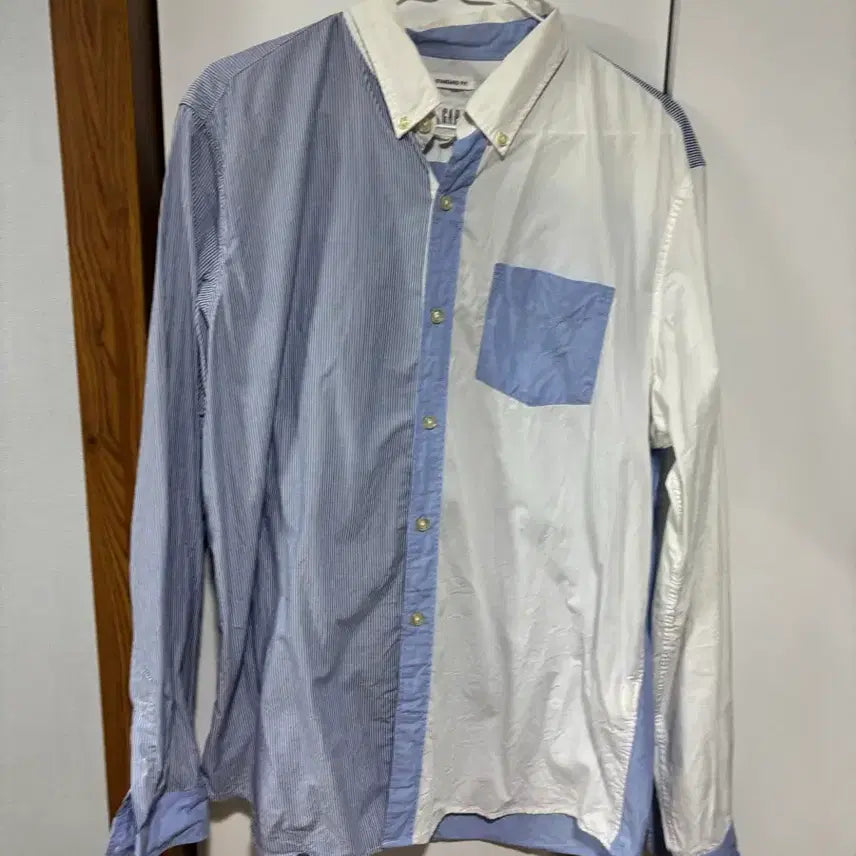 [BUNJANG] Gap Striped Pocket Poplin Shirt Size 105 / Gap 스트라이프 패턴 포켓 포플린 셔츠 105사이즈 상태 좋습니다. 4만9천원