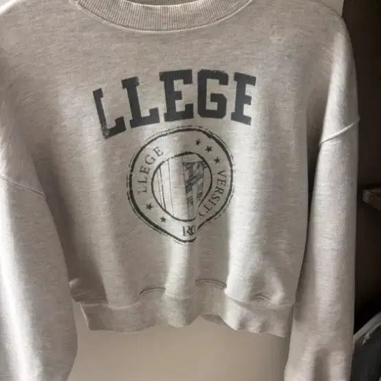 [BUNJANG] RECTO LLEGE Cropped Sweatshirt / 렉토 LLEGE 크롭 맨투맨
