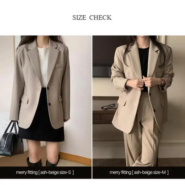 [BUNJANG] Merrieround Ash Beige Jacket / 메리어라운드 에쉬베이지 가을 자켓