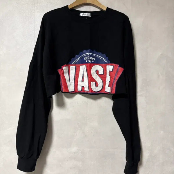 [BUNJANG] Black Crop T-Shirt / 검정 크롭 티셔츠