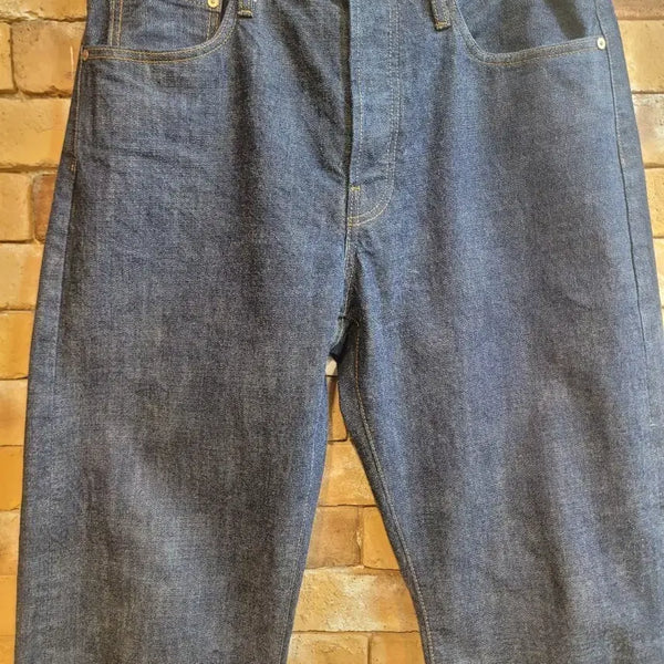 [BUNJANG] Outstanding Selvedge Denim Pants with Cinched Back - Size 32 / 아웃스탠딩 신치백 셀비지 데님 팬츠 사이즈 32