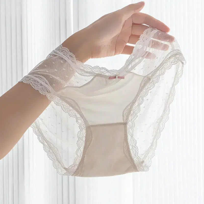 [BUNJANG] Comfortable See-Through Lace Panties 5-Set / 편한 시스루 팬티 5종세트