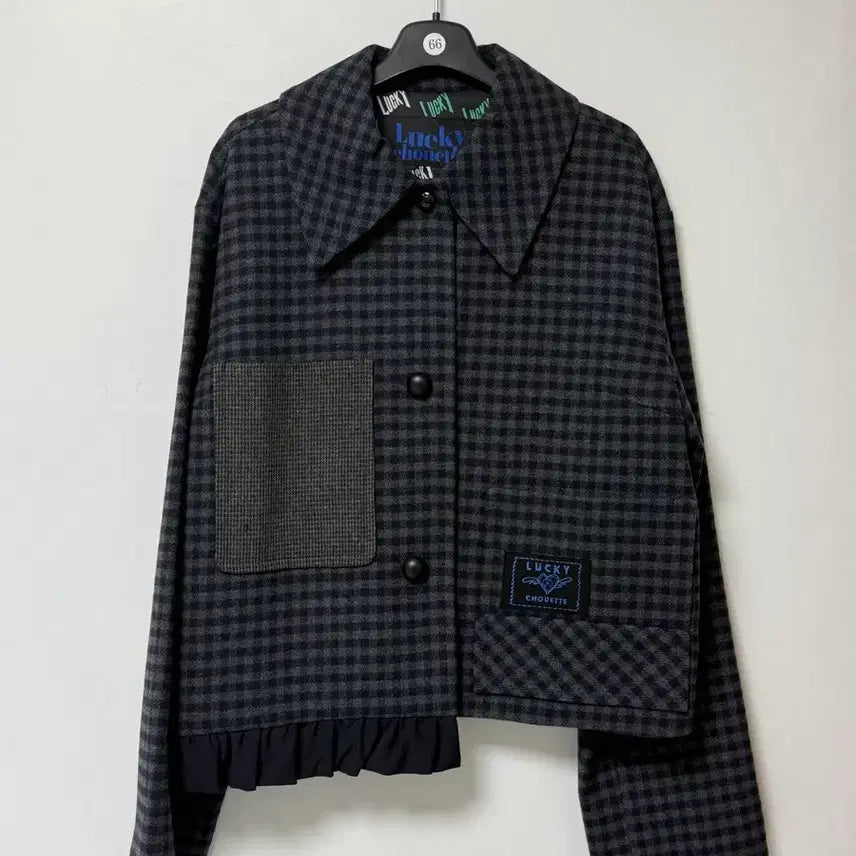 [BUNJANG] LUCKY CHOUETTE Check Pattern Jacket / 럭키 슈 에 뜨 체크패턴 자켓