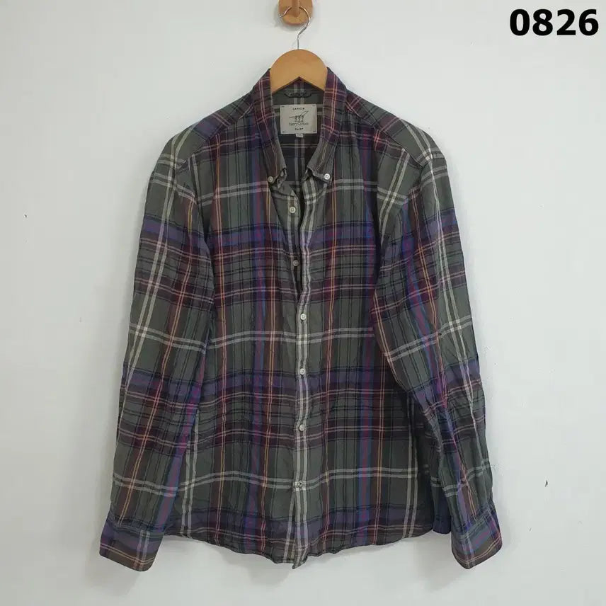 [BUNJANG] Henry Cotton's Checked Shirt XXL / 헨리코튼 체크 남방 셔츠 XXL