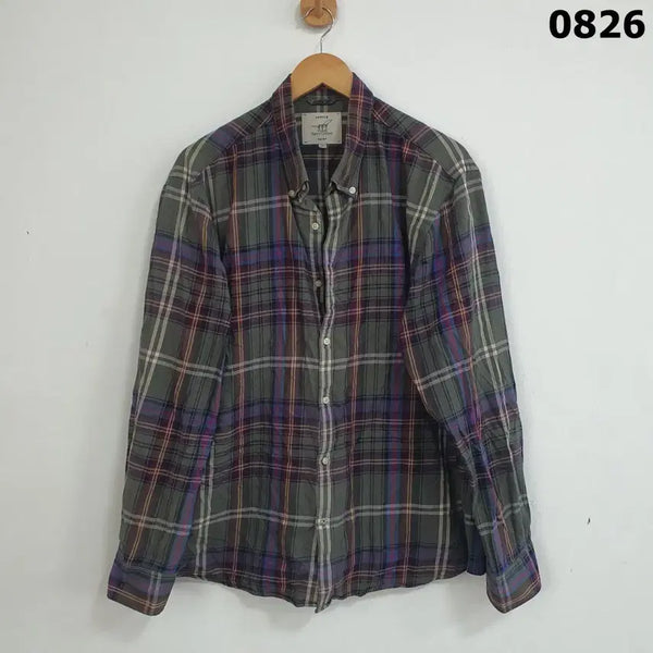 [BUNJANG] Henry Cotton's Checked Shirt XXL / 헨리코튼 체크 남방 셔츠 XXL