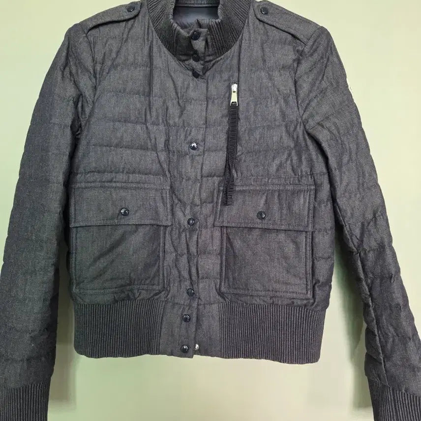 [BUNJANG] Women's Quilting Jacket - Grey / 여성퀼팅 재킷 그레이