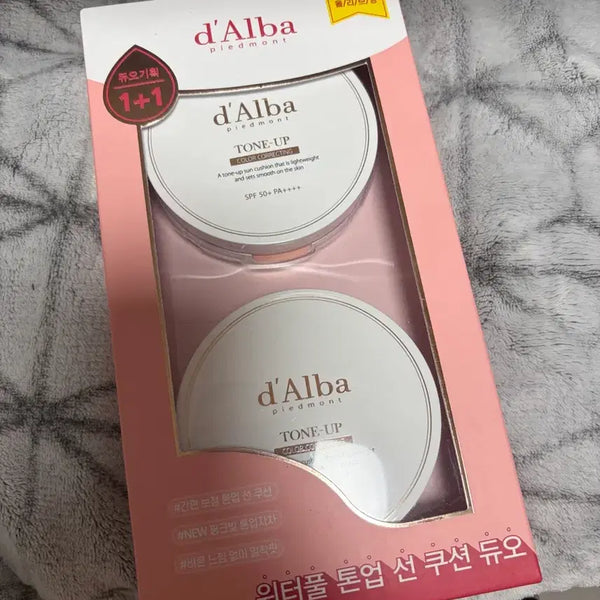 [BUNJANG] d'Alba Tone-Up Sun Cushion Set (2 Items) / 달바 톤업 선쿠션 2개 세트