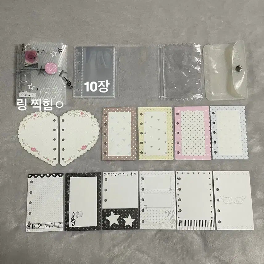 [BUNJANG] A5 6-Ring Binder Diary Unused Deco Inserts / M5 5공 다이어리 미사용 다꾸 속지