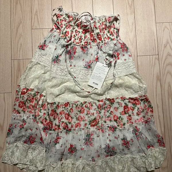[BUNJANG] Floral Cami Dress / 플로럴 나시 원피스