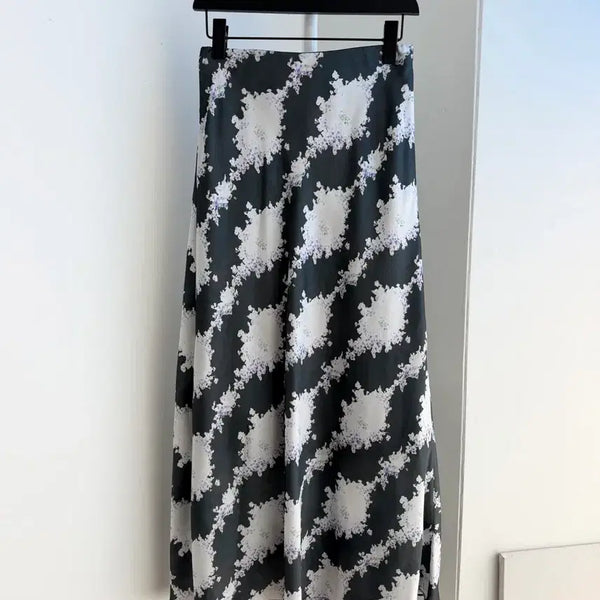 [BUNJANG] Bloom Print Maxi Skirt / 교신안함)블룸 프린트 맥시 스커트