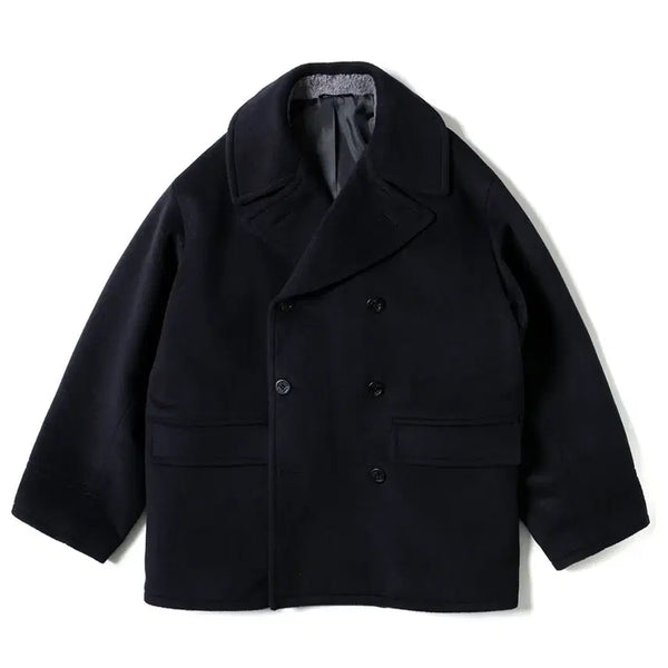 [BUNJANG] Thomasmore Wool Cashmere Peacoat Navy L / 토마스모어 울캐시 피코트 네이비 L