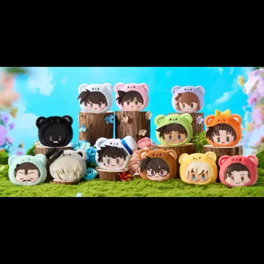 [BUNJANG] Detective Conan LDCX smolQ Bear Keychain Plush Doll / 명탐정 코난 LDCX smolQ 곰키링 베어 곰탐정 누이 인형 굿즈