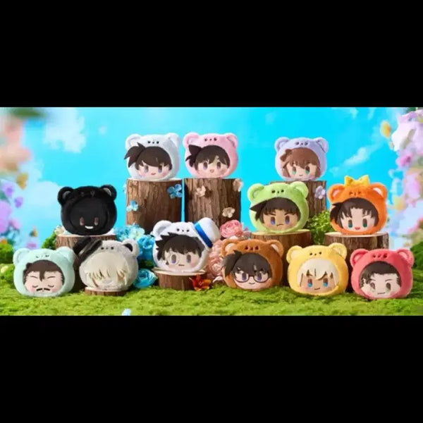 [BUNJANG] Detective Conan LDCX smolQ Bear Keychain Plush Doll / 명탐정 코난 LDCX smolQ 곰키링 베어 곰탐정 누이 인형 굿즈