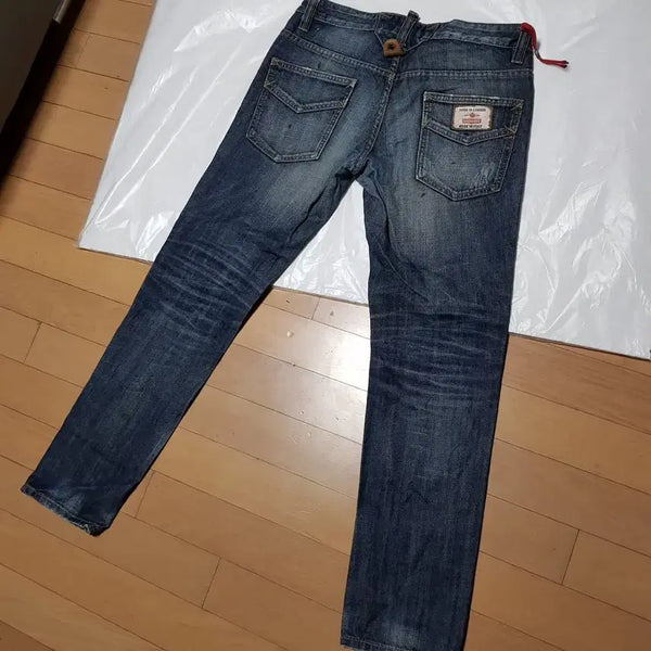 [BUNJANG] DSQUARED2 Slim Straight Low Rise Denim Jeans / 30인치/디스퀘어드2 이탈리아 원판 로우라이즈 슬림 스트레이트 데님/토구