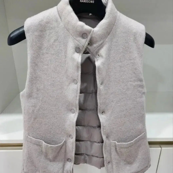 [BUNJANG] The Cashmere Lightweight Goose Down Vest / 더캐시미어 구스다운 경량 패딩 조끼