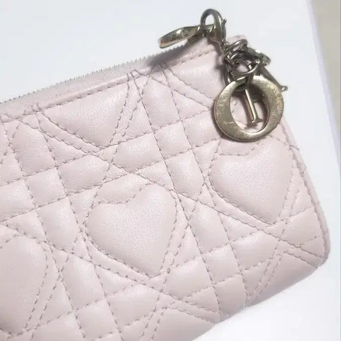 [BUNJANG] Dior Lady Dior Card Holder Pink / 디올 레이디 디올 카드 지갑 핑크