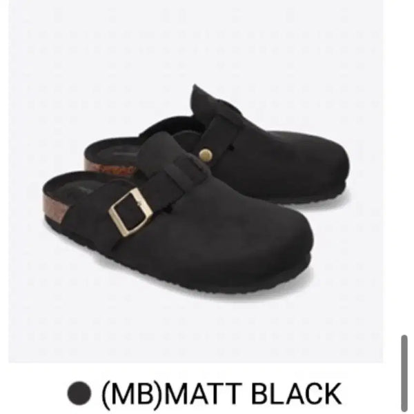 [BUNJANG] Shoopen Suede Clogs - Matte Black / 슈펜 스웨이드 클로그 매트블랙