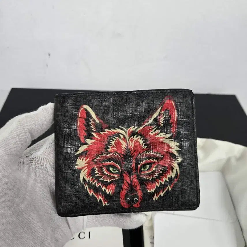 [BUNJANG] Gucci Red Wolf Bifold Wallet / [보증서 정품] 구찌 레드 울프 반지갑