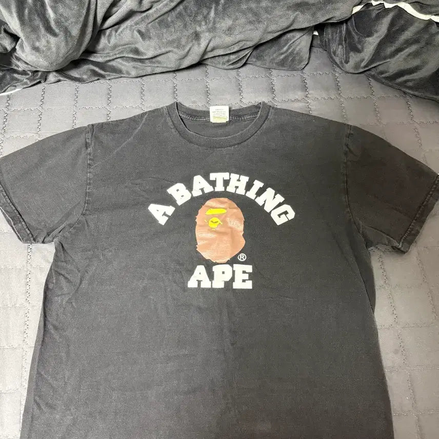 [BUNJANG] BAPE Basic Short Sleeve T-Shirt Black (L) / 베이프 기본 반팔 L