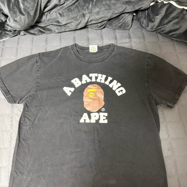 [BUNJANG] BAPE Basic Short Sleeve T-Shirt Black (L) / 베이프 기본 반팔 L