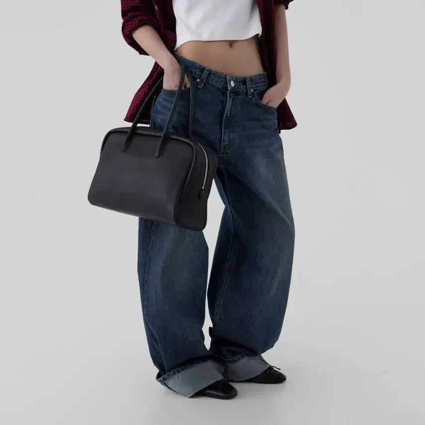 [BUNJANG] Autumn Russet Roll-Up Denim Jeans / 어텀 러스크 롤업데님