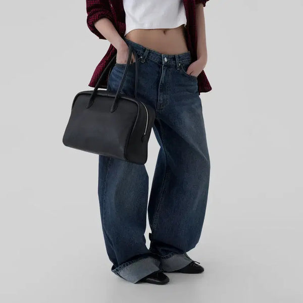 [BUNJANG] Autumn Russet Roll-Up Denim Jeans / 어텀 러스크 롤업데님