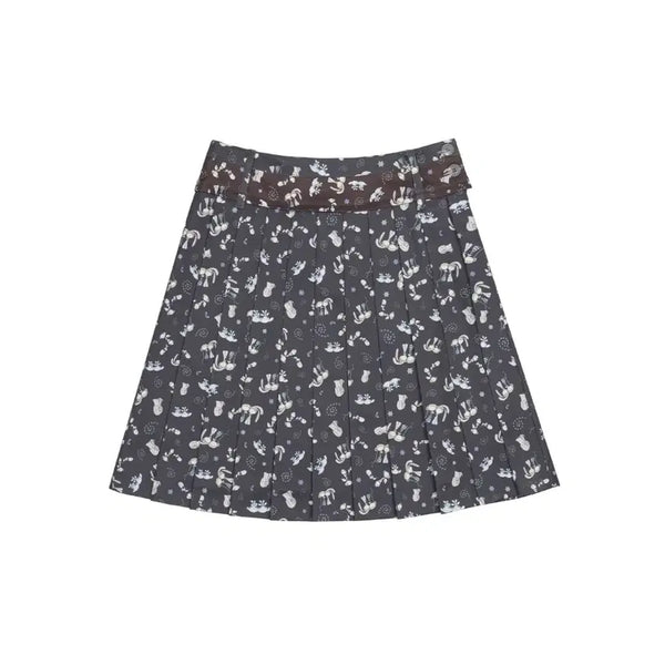 [BUNJANG] Koiseio Two-Tone Pattern Pleated Skirt / [당일배송] 코이세이오 테지 투톤 패턴 플리츠 스커트, 코이세이오 치마
