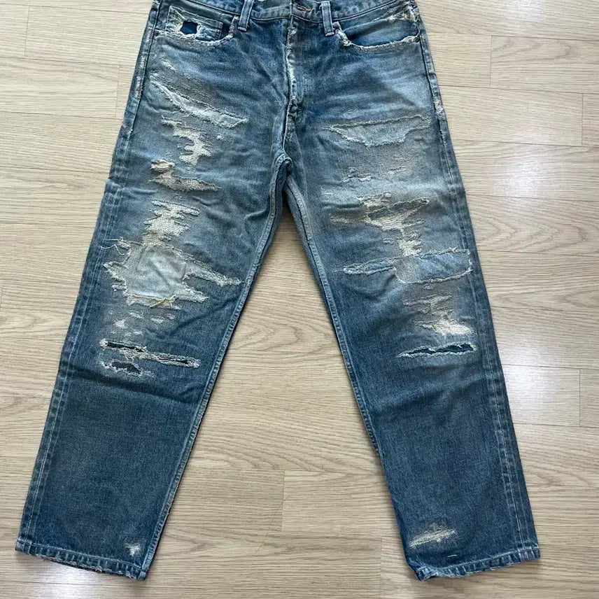 [BUNJANG] Nexus VII Beyond XX Damaged Denim Pants / 넥서스세븐 비욘드xx 데미지데님