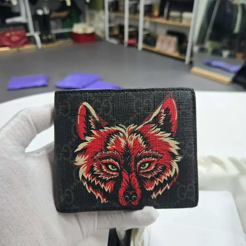 [BUNJANG] Gucci Wolf Bifold Wallet / [정품] 구찌 울프 반지갑