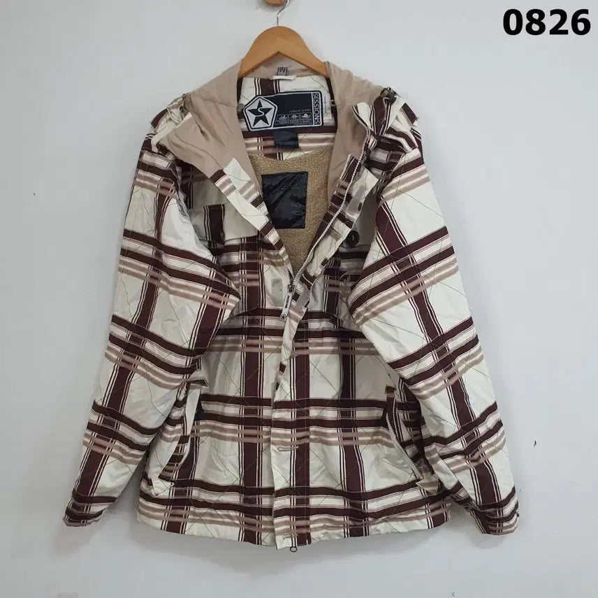 [BUNJANG] SESSIONS Check Pattern Ski/Snowboard Jacket - Size M / SESSIONS 체크 패턴 스키/보드 자켓 M