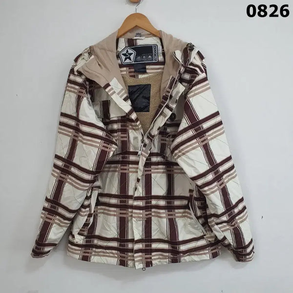 [BUNJANG] SESSIONS Check Pattern Ski/Snowboard Jacket - Size M / SESSIONS 체크 패턴 스키/보드 자켓 M