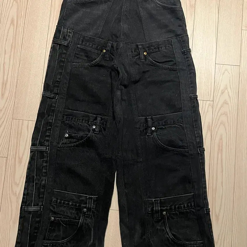 [BUNJANG] Carhartt Black Remake Pants / 칼하트 블랙 리메이크 팬츠