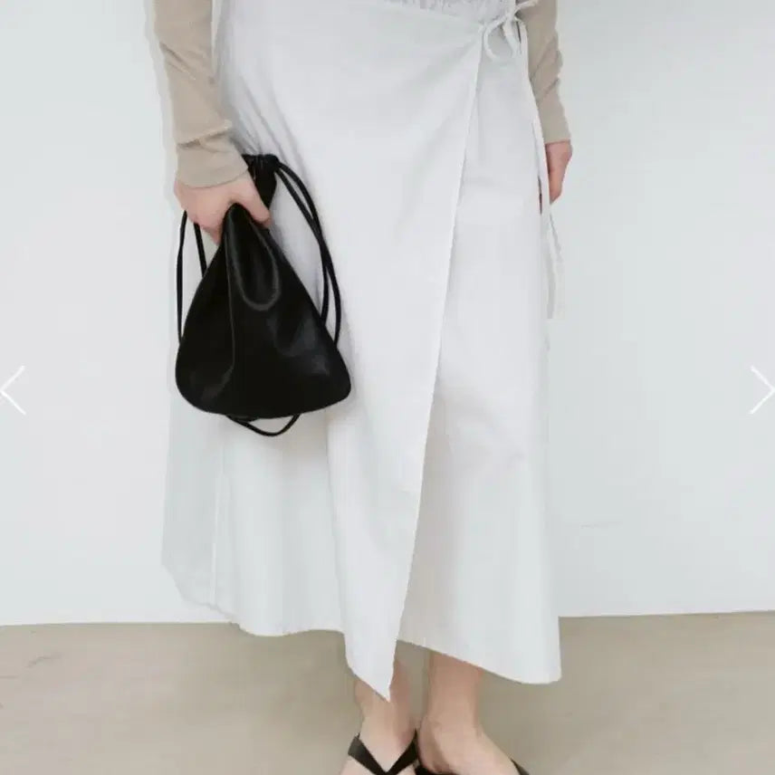 [BUNJANG] Monoha Cloud Dyed Wrap Skirt - Light Beige / 모노하 랩스커트 Cloud Dyed Wrap Skirt