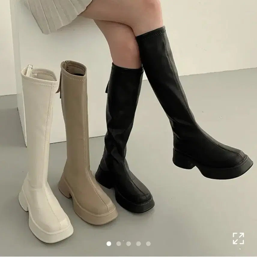 [BUNJANG] Canine Platform Long Boots / 캐닌 통굽 롱부츠 235