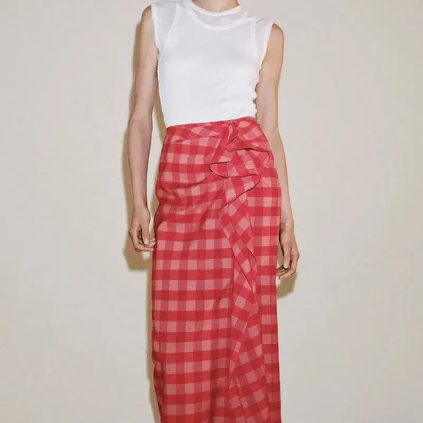 [BUNJANG] Zara ZW Collection Ruffled Midi Skirt / zara 자라 ZW 컬렉션 프릴 미디 스커트 새상품