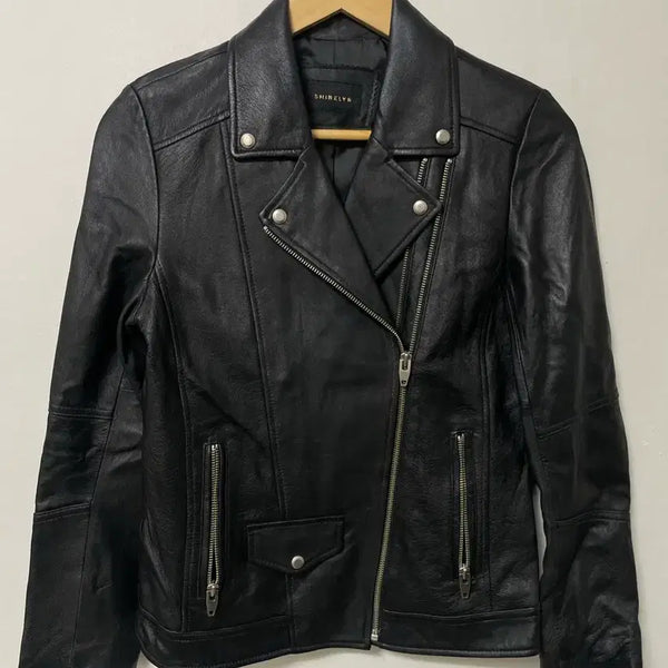 [BUNJANG] SHINELYN Genuine Lambskin Leather Jacket / 55-66 SHINELYN 레더 양가죽 자켓 정품