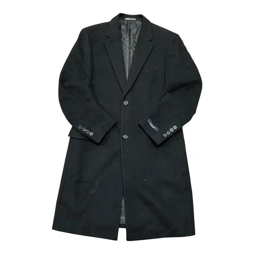 [BUNJANG] SIEG Cashmere Blend Single Black Long Coat / (바배) 지이크 캐시미어 혼방 싱글 블랙 롱 코트