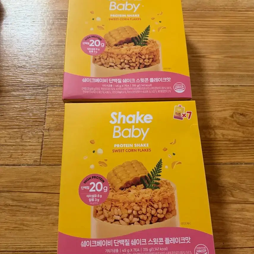 [BUNJANG] Shake Baby Protein Shake Sweet Corn Flake Flavor (7-Pack, Sealed) / 쉐이크베이비 단백질 쉐이크 스윗콘 플레이크맛 7개입 판매 미개봉