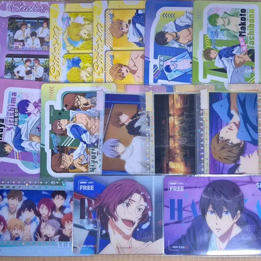 [BUNJANG] Free! Acrylic Photocard & Sticker Bundle Set / [원가이하] Free! 프리! 아크릴 포카&스티커 일괄