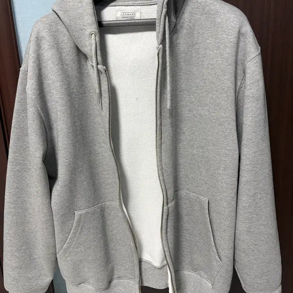 [BUNJANG] Legend Hoodie Zip-up Grey M / 레전드 후드 집업 그레이 m