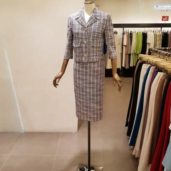 [BUNJANG] MOJO.S.FINE Summer Tweed Jacket Skirt Set / 모조에스핀 여름 트위드 자켓 스커트 세트(55,새옷컨디션)