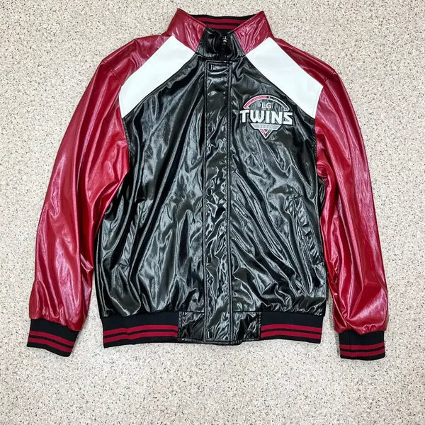 [BUNJANG] LG Twins Oversized Varsity Jacket (XL, 120cm) / 귀한 빅사이즈 LG 트윈스 유광 점퍼 성인 120 4XL