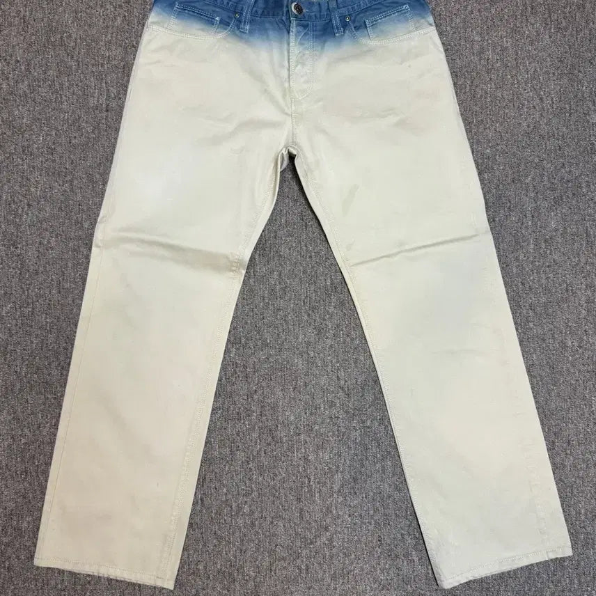 [BUNJANG] Gucci Archive Blue Beige Gradient Pants / [48] 구찌 아카이브 블루 베이지 그라데이션 팬츠