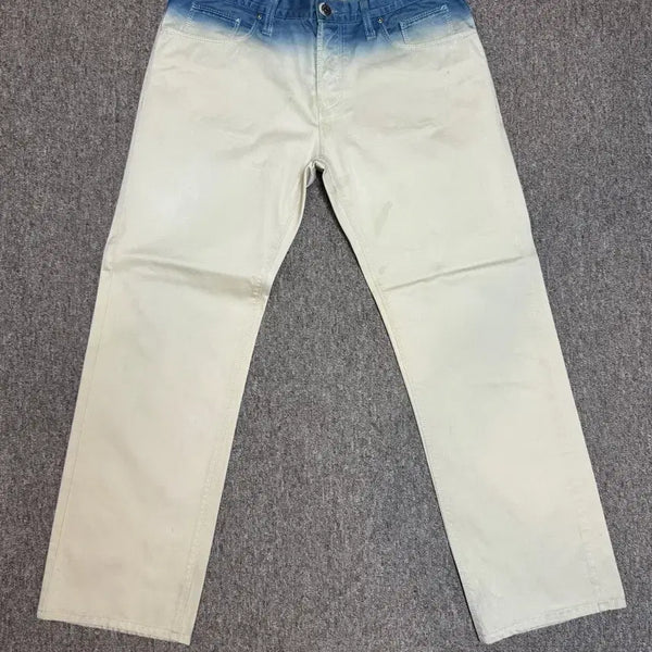 [BUNJANG] Gucci Archive Blue Beige Gradient Pants / [48] 구찌 아카이브 블루 베이지 그라데이션 팬츠