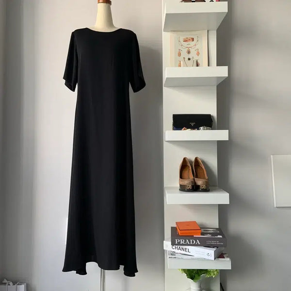 [BUNJANG] ORR Short Sleeve Long Dress / [S] 오르(ORR) 반팔 롱 원피스