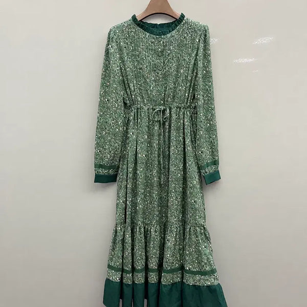 [BUNJANG] Plastic Island Flower Long Dress / 플라스틱아일랜드] 플라워 롱 원피스
