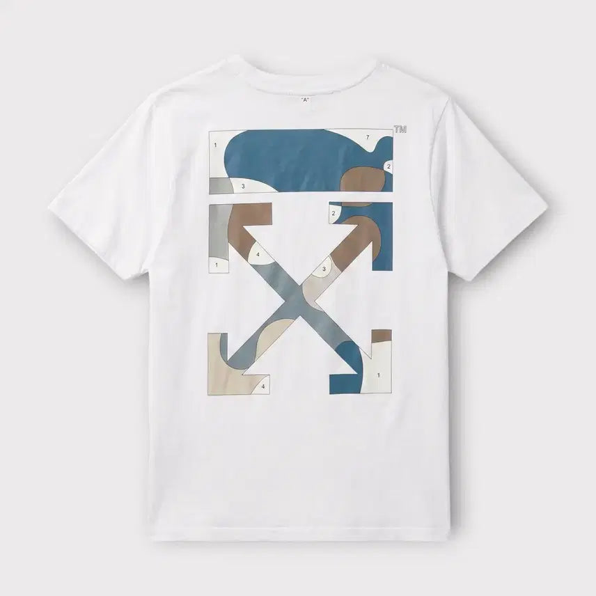 [BUNJANG] Off-White Multicolor Arrow Short Sleeve T-Shirt Size M / M/ 오프화이트 멀티컬러 에로우 반팔