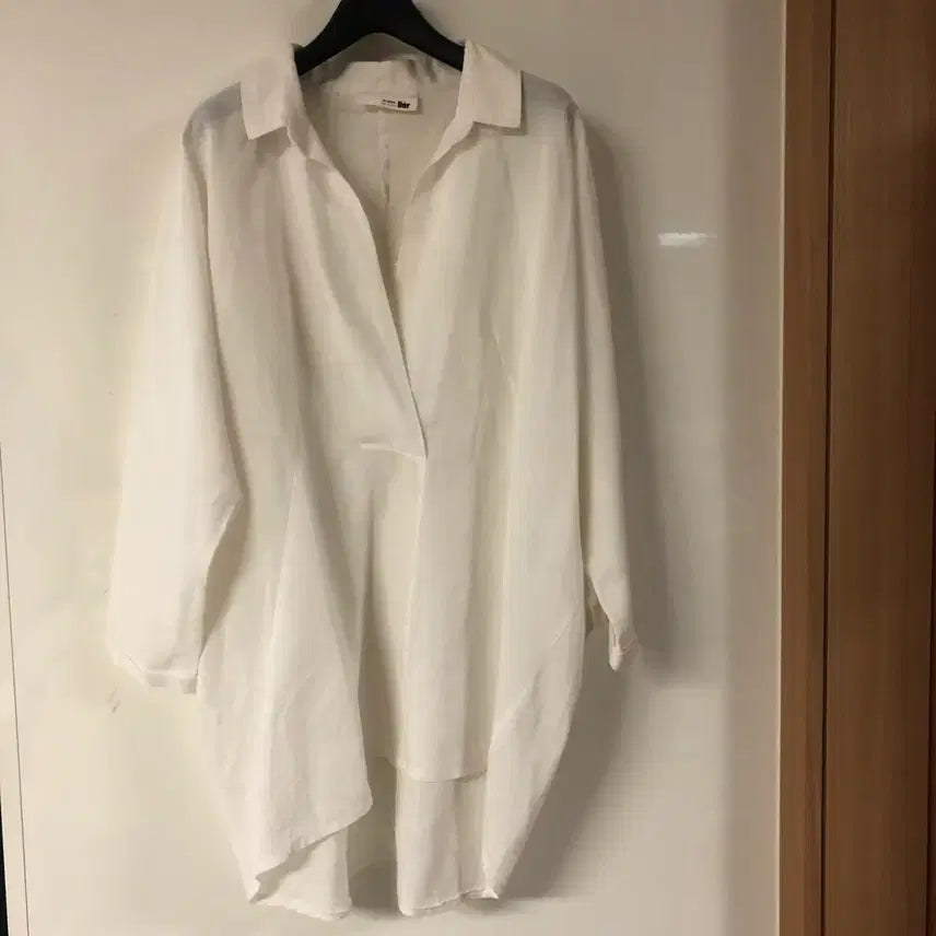[BUNJANG] Linen Open Collar Shirt Blouse / 최고급 린넨 오픈카라 셔츠 블라우스